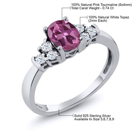 Jewelry Watches 2 10Ct Oval Shape Natural Pink Tourmaline Women S