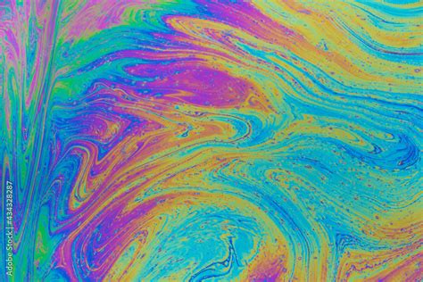 Colorful Oil Slick Art Abstract Background Backdrop Rainbow Photo