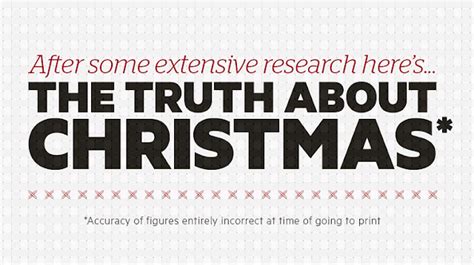The Truth About Christmas Infographic Visualistan