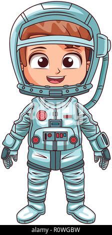 Dessin animé garçon astronaute Image Vectorielle Stock Alamy