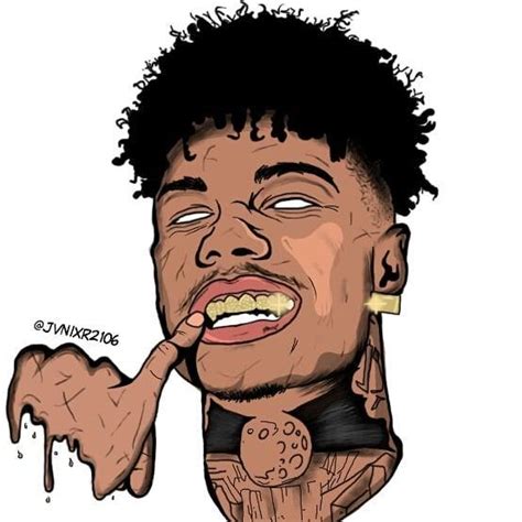 How I Draw Blueface Rapper Learn Drawing Painting Ima