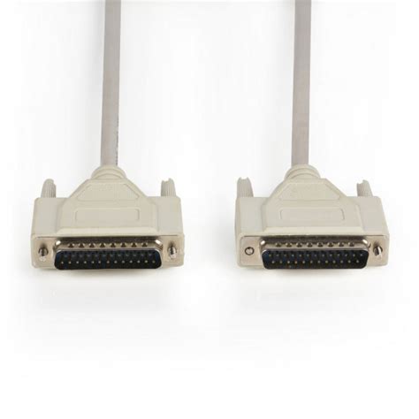 Serial Cable D Sub 25 Pin Male D Sub 25 Pin Female 500 M Ivory
