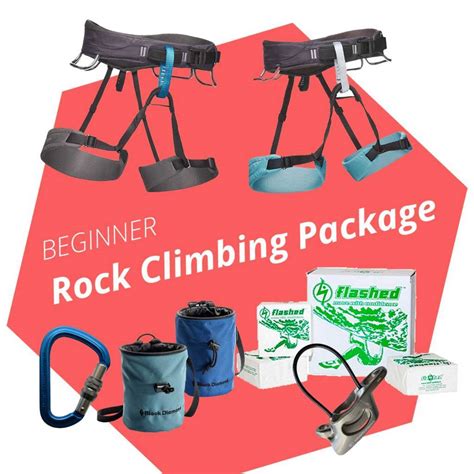 21 Beginner Climbing Gear Package Background Rocks
