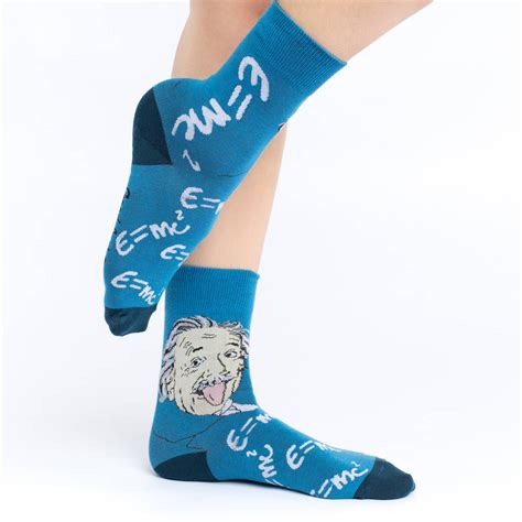 Womens Albert Einstein Socks Good Luck Sock
