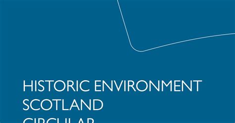 Historic Environment Scotland Circular Historic Environment Scotland