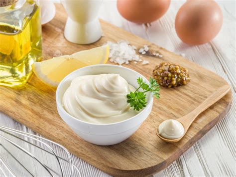 A thick dressing made of beaten raw egg yolk, oil. What Is Mayonnaise? Learn How to Make Foolproof Homemade ...