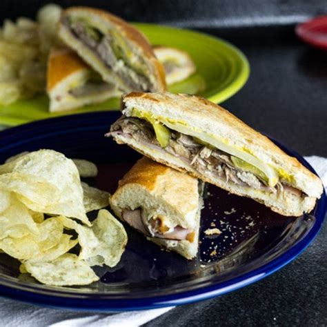 These sandwiches are already a meal on their own, but fries or chips are always a great call with any sandwich! Cuban sandwiches are a great way to use up leftover roast ...
