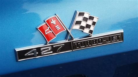 1966 Corvette 427 Emblem Chevy Corvette Chevrolet Hood Ornaments Car