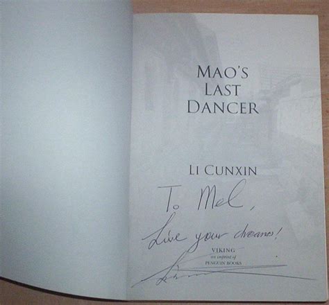 Maos Last Dancer By Cunxin Li Signed Signed By Authors Thylacine Fine Books
