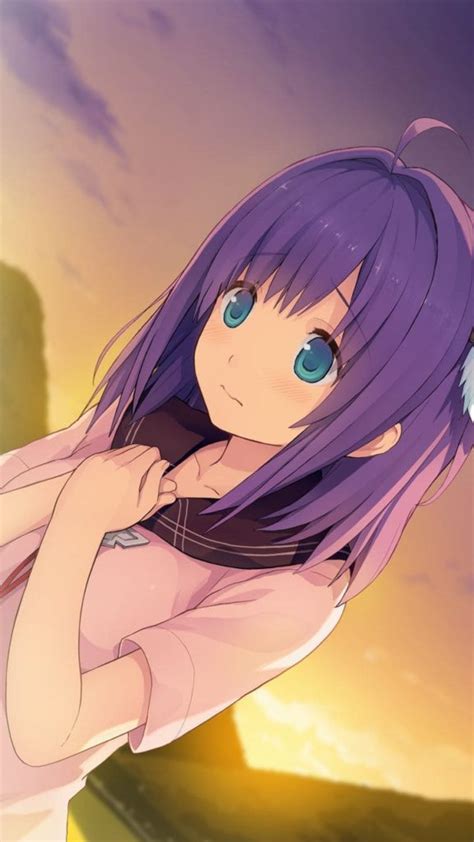 Anime Fille Cheveux Violets Images Anim Es Gratuites