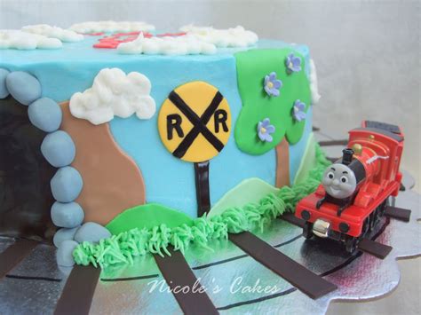 On Birthday Cakes James The Red Engine Train Cake