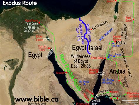 Bible Maps Exodus Route 가장 귀한 것 이스라엘
