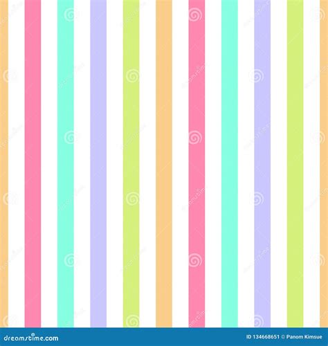 Seamless Pattern Stripe Purple Pink Green Yellow Pastel Colors