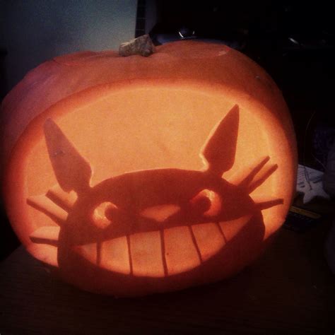 Totoro Pumpkin I Carved