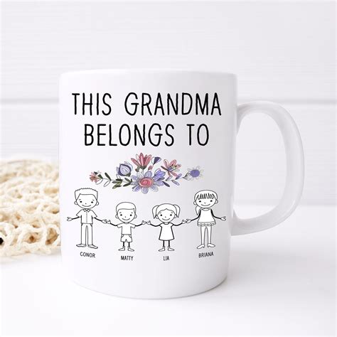 Personalized Grandma Mug Nanny Mug This Grandma Belongs To Etsy