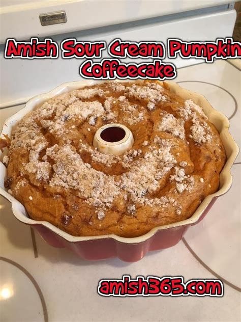 This keto pumpkin bread recipe starts off with — you guessed it — canned pumpkin. Amish Sour Cream Pumpkin Coffeecake | Recipe | Amish ...