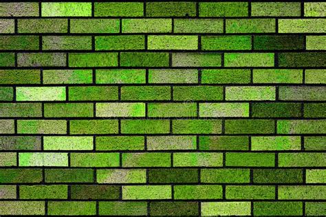 Green Brick Wallpaper