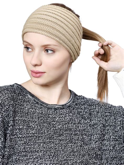 Bharatasya Soft Knitted Warm Woolen Headband Earwarmer Earmuffs Earcap Earcover Winter