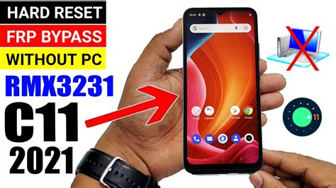 Realme C11 2021 SCREEN UNLOCK FRP BYPASS Without PC YouTube
