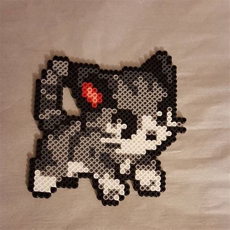 Maybe you would like to learn more about one of these? Kitten perler beads by peckapon | Diy perler beads, Perler ...