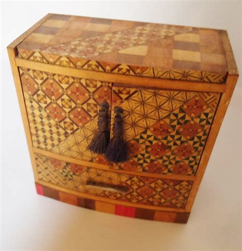 Traditional Japanese Jewelry Box Handmade50shakone Zaiku Etsy