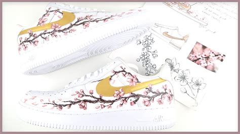 How To Customize Nike Air Force Ones Cherry Blossoms Youtube