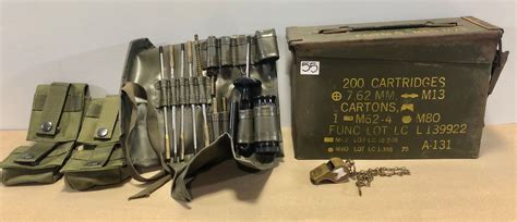 Metal Ammo Case Military Tool Kits Whistle And Pouches