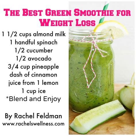 Smoothie recipes for weight loss. The Best Green Smoothie for Weight Loss