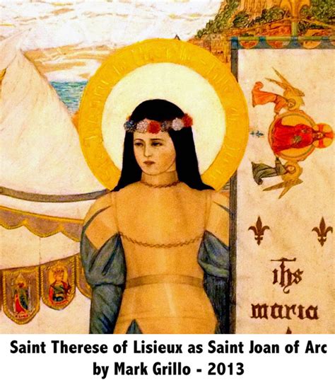 Mark Grillos Picture Of St Therese As St Joan