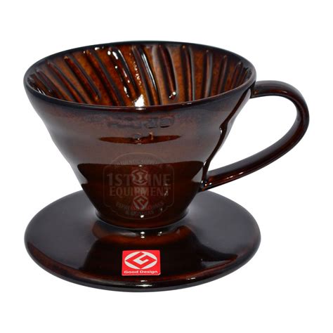 Hario Coffee Dripper V60 01 Ceramic Chocolate Brown