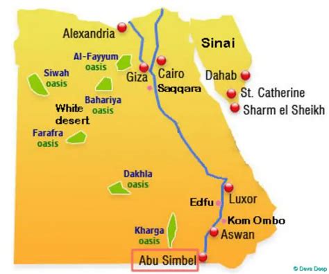 Abu Simbel Map Location Facts About Ancient Egyptians