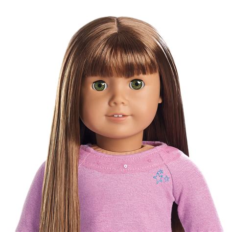 American Girl Myag 18 Doll 43 Brown Bangs Hazel Eye Pierced Ears Med