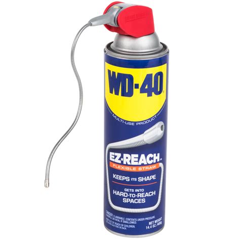 Wd 40 490194 144 Oz Ez Reach Spray Lubricant With Flexible Straw