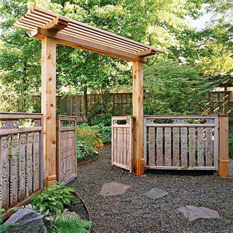 Arbors With Fences Garden Gate Design Backyard Getaway Garden Gates