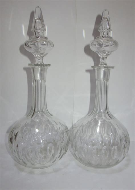 Pair Of Victorian Cut Glass Decanters C1880 433170 Uk