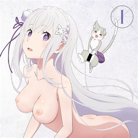Re Zero Kara Hajimeru Isekai Seikatsu Emilia Re Zero Pack Re Zero Ass Censored Disc Cover