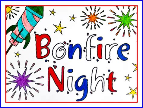 Bonfire Night Colouring Page Butterflo Kids