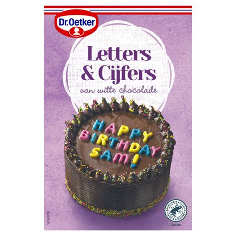 Dr Oetker Letters And Cijfers Versiering