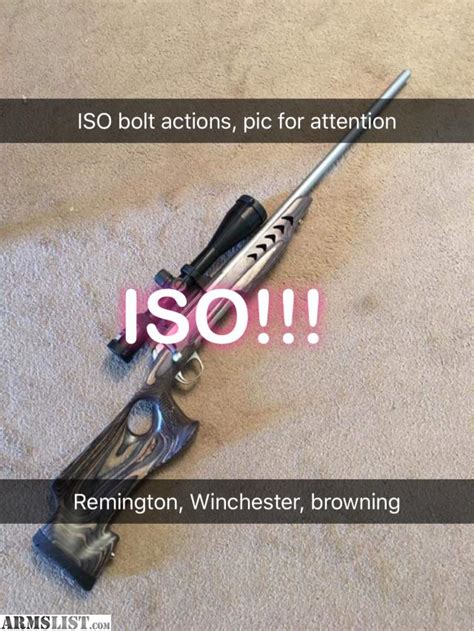 Armslist Want To Buy Bolt Actions