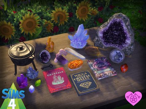 Witchy Books Set 9 Crystal Magic By Talia Sims 4 Mm Cc Sims Four