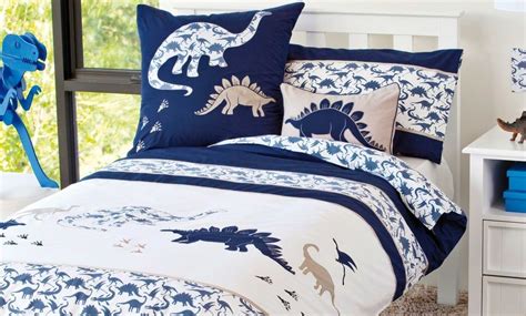 Resene powder blue is perfect for visually cooling the room down. Dinosaurs Bed Linen by Whimsy from Harvey Norman New Zealand | Dinosaur bedroom, Big boy ...