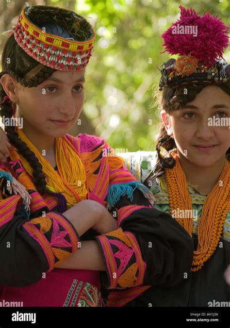Kalasha Women Chitral Pakistan Stock Photo 14328198 Alamy