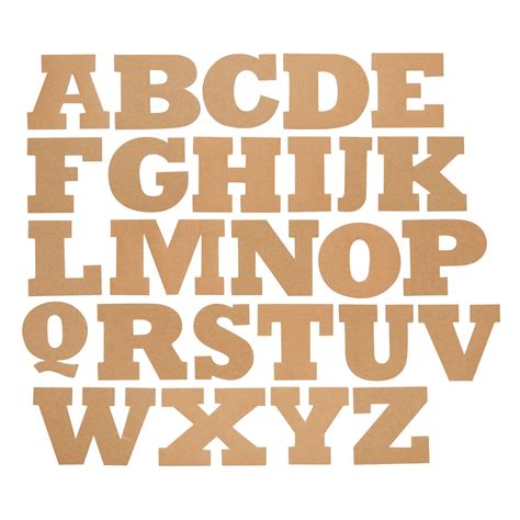 Buy Juvale 104 Piece Unfinished Cardboard Alphabet Letters For Diy