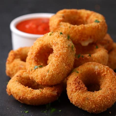 Mozzarella Stick Onion Rings Recipe By Maklano