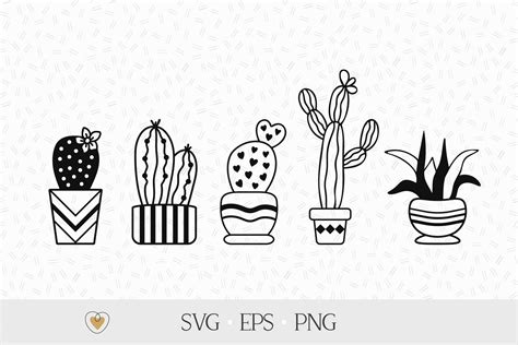 Succulent Svg File Cactus Vector Cactus Clipart Cactus Pot Svg