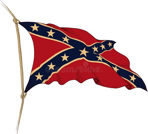 Waving Confederate Battle Flag Stock Illustrations 65 Waving