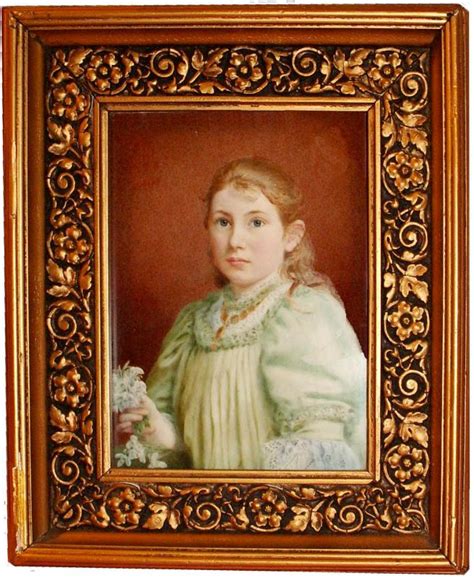 Portrait Of Ann Penelope Simpson Aged 11 By Maria Eliza Simpson
