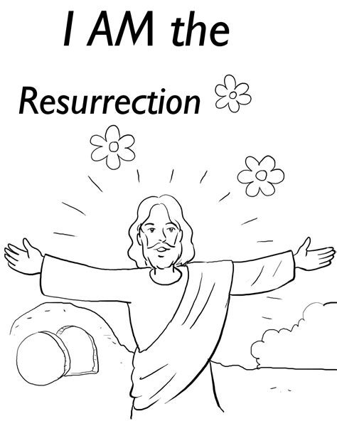 Easter Coloring Jesus Risen Pages Religious He Printable Kids Bible