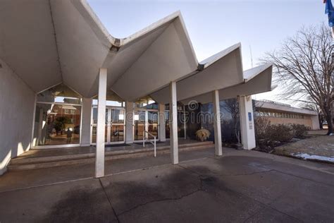 A Mid Century Modern Public Building In Oklahoma Editorial Photography