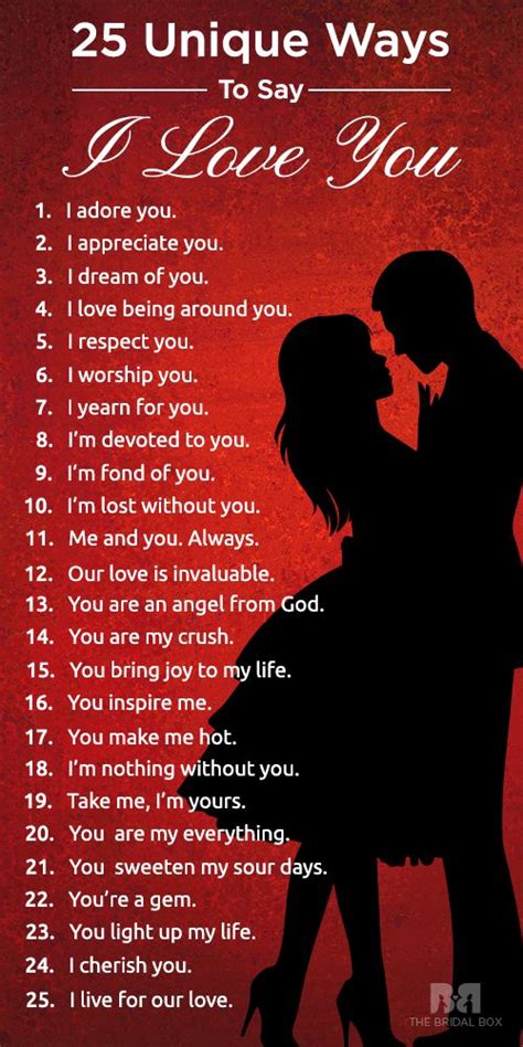 How To Say I Love You 75 Unique Ways Minus The Word Love Love